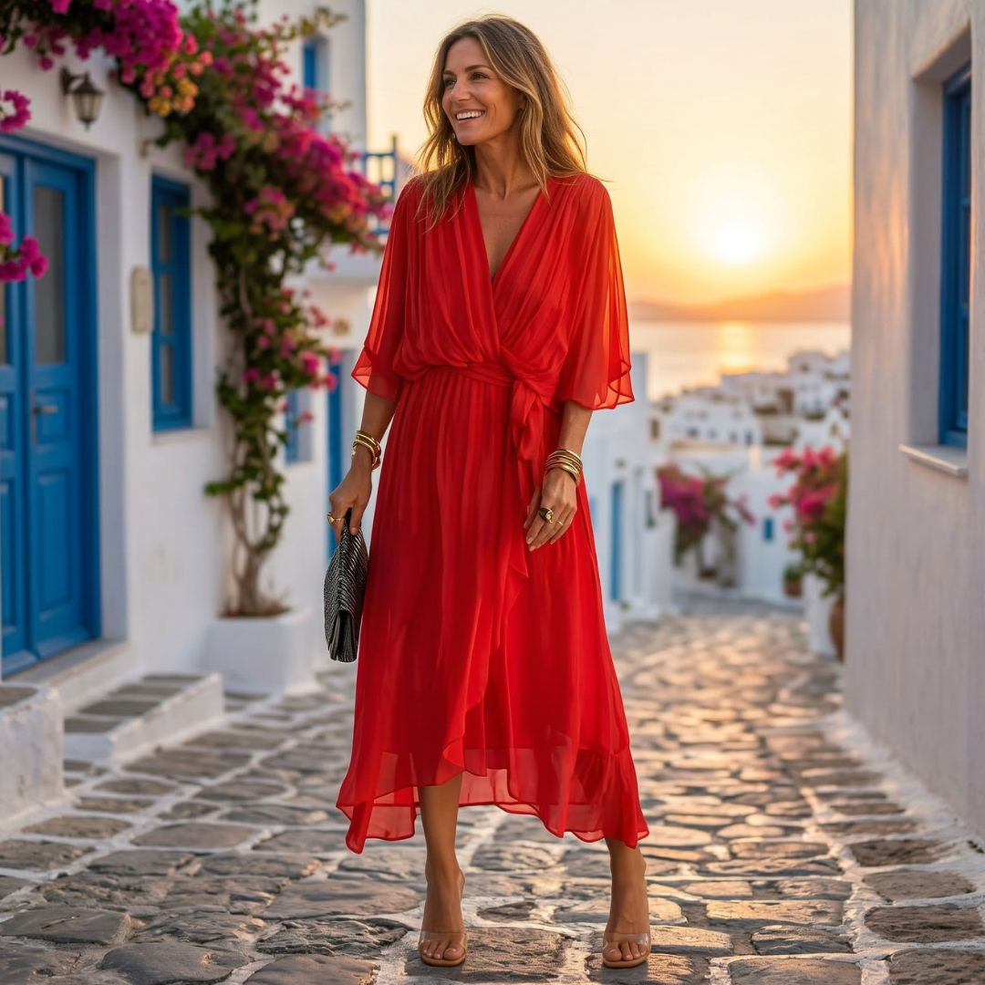 Helena - Rochie cu decolteu V larg