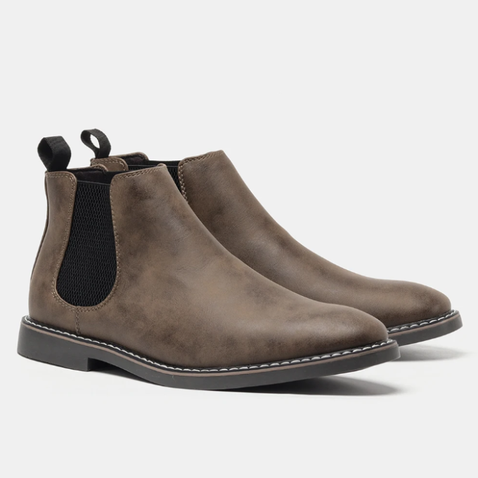 Dinis - Botine Chelsea din Piele