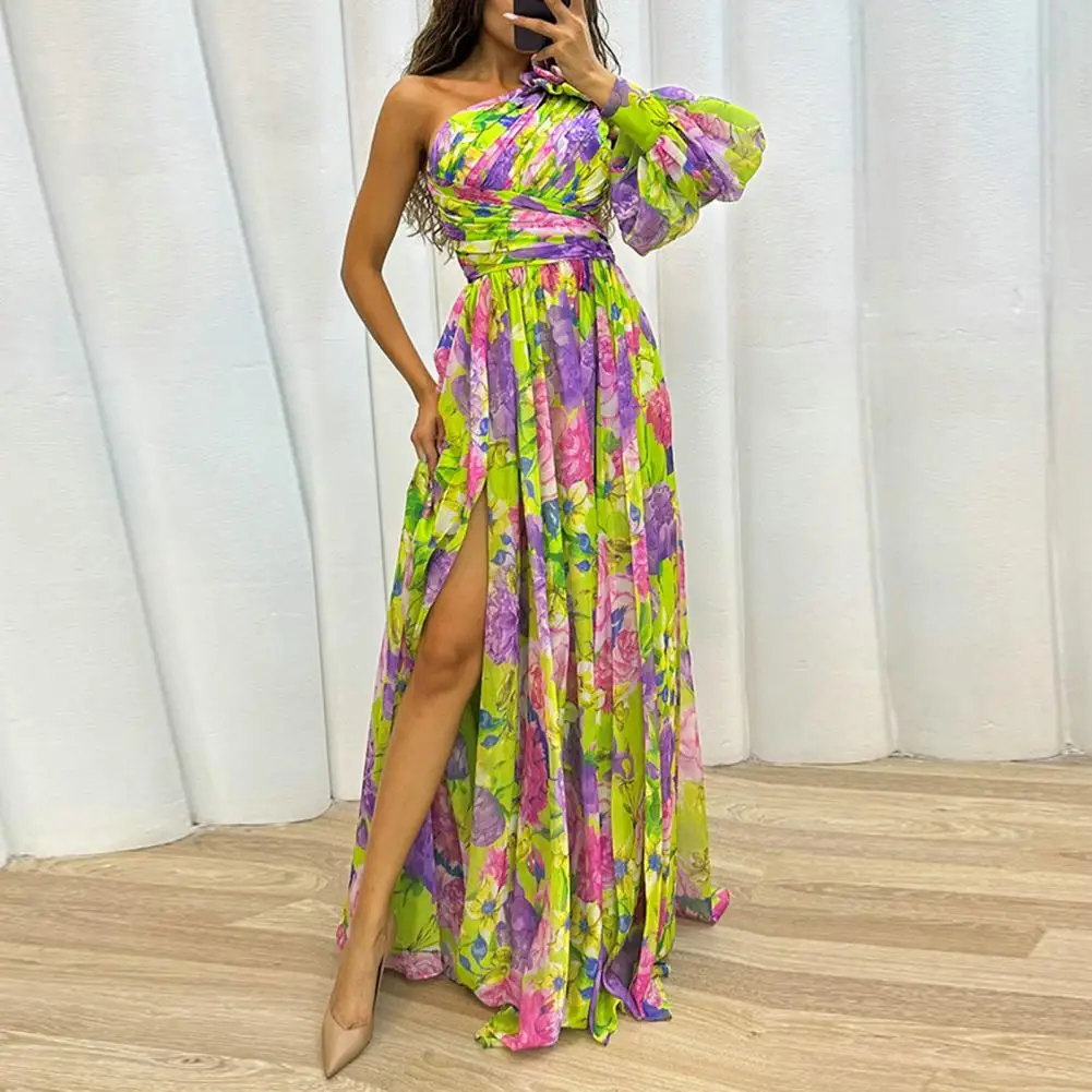 Filippa | Rochie asimetrică cu un singur mânecă