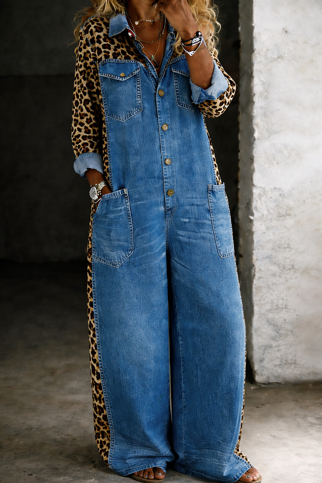 Amanda | Salopetă din Denim