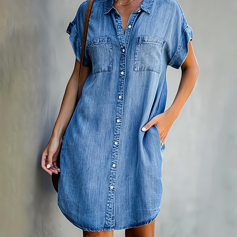 Helen | Rochie Chemisier Butonată