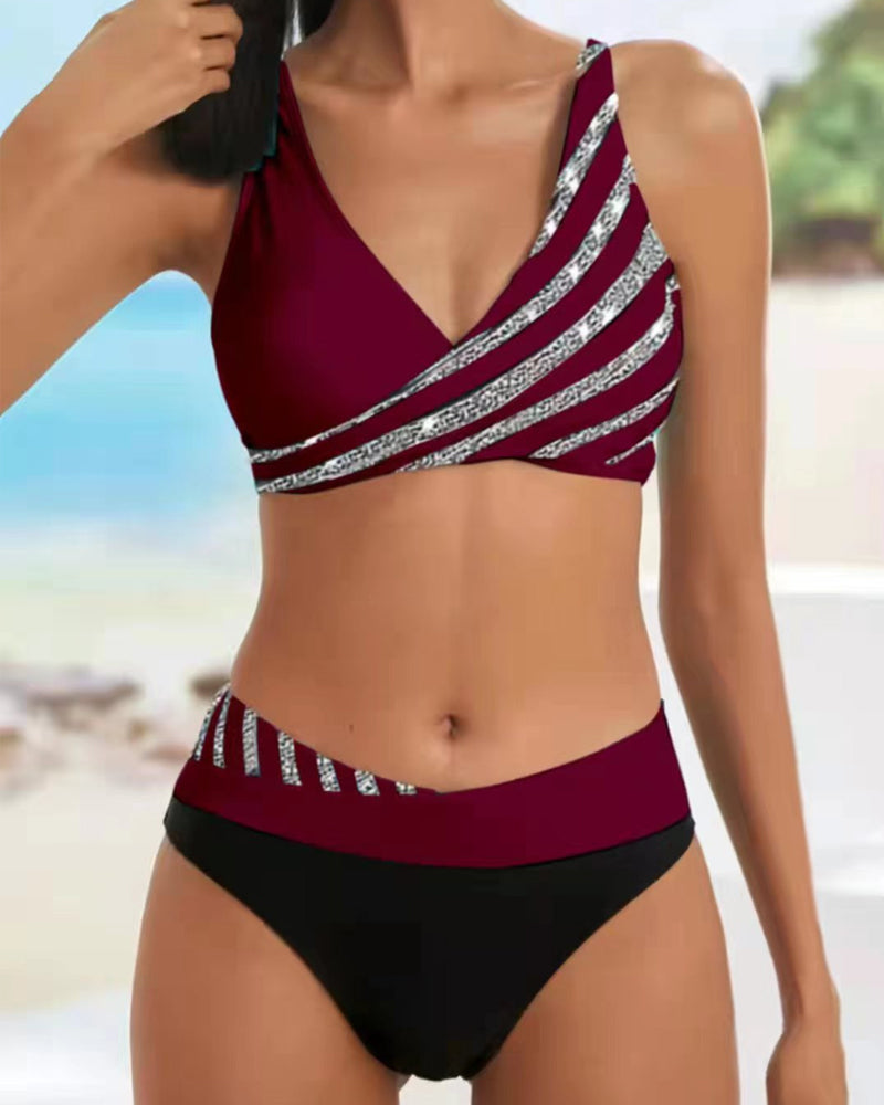 Sofia - Bikini Cu Model în Tonuri Calde
