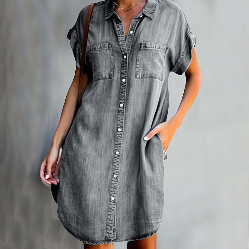 Helen | Rochie Chemisier Butonată
