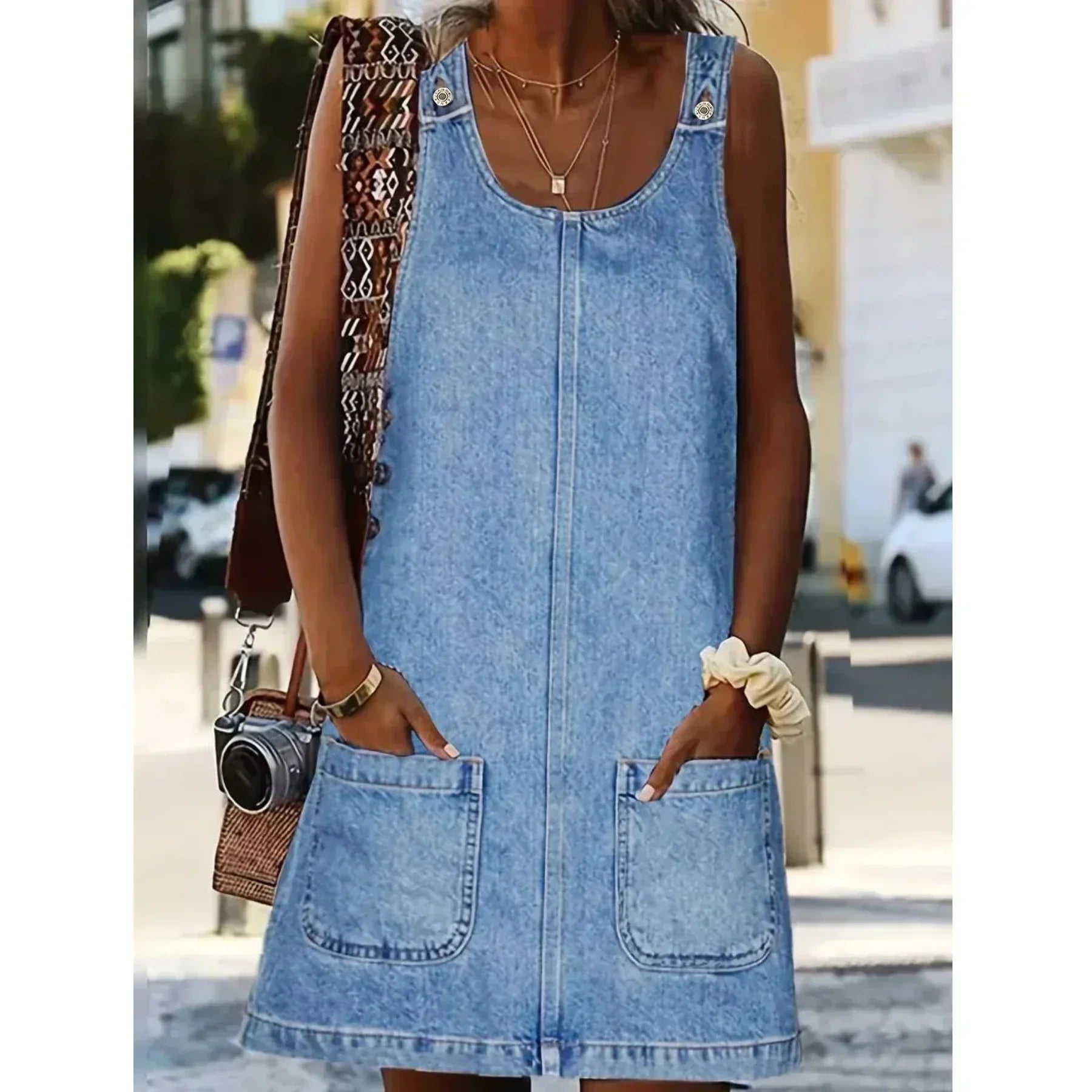 Saylor | Rochie din Denim Casual