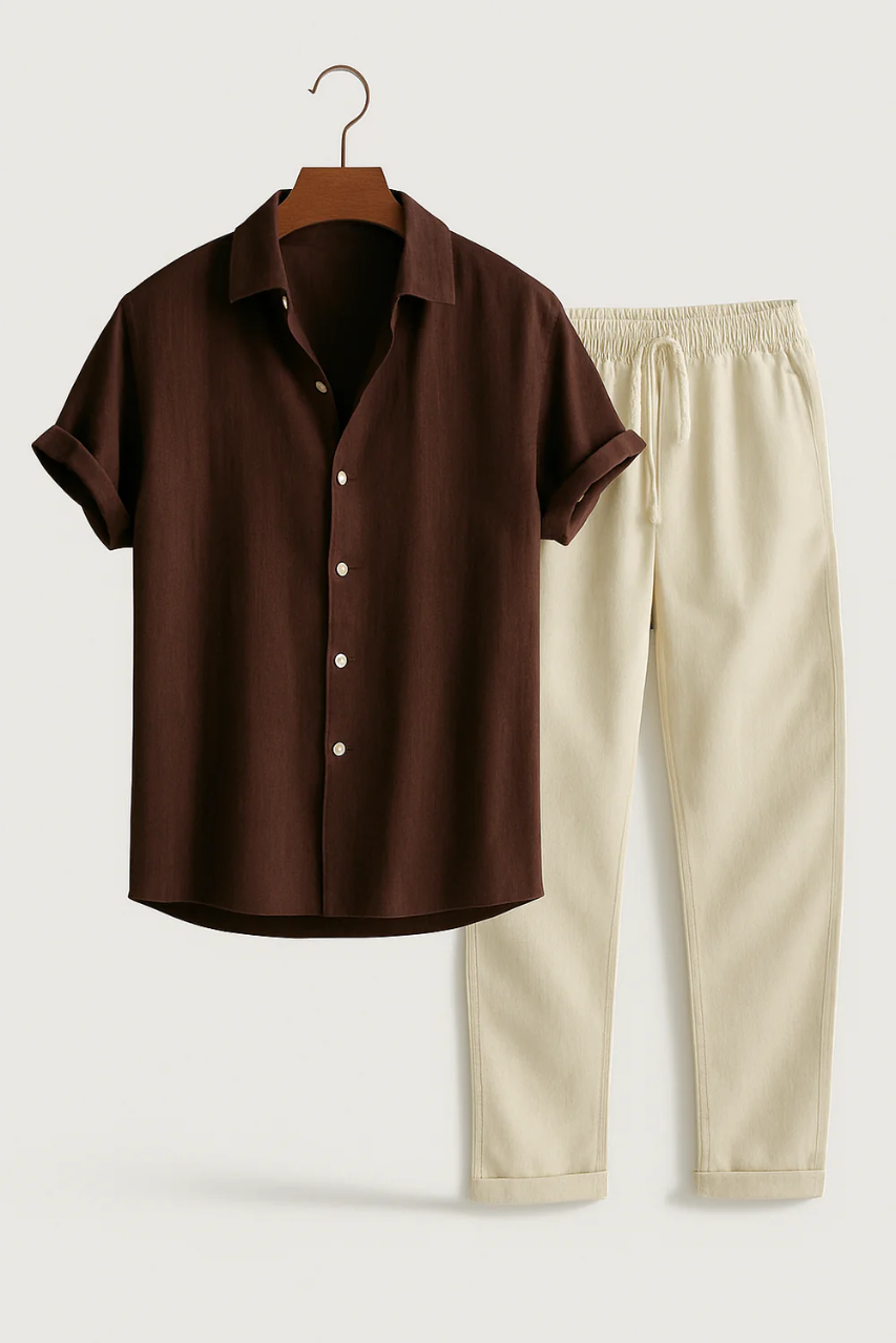 Conjunto de Cămașă și Pantaloni - Vară