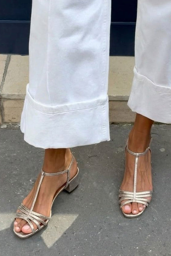 Allegra | Sandale Aurii Eleganță Zilnică